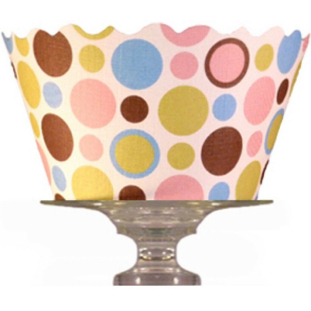 Bella Cupcake Couture Polka Dot Wrappers 12 Pack